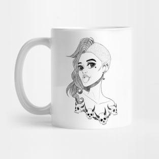 Demon Skull Girl Mug